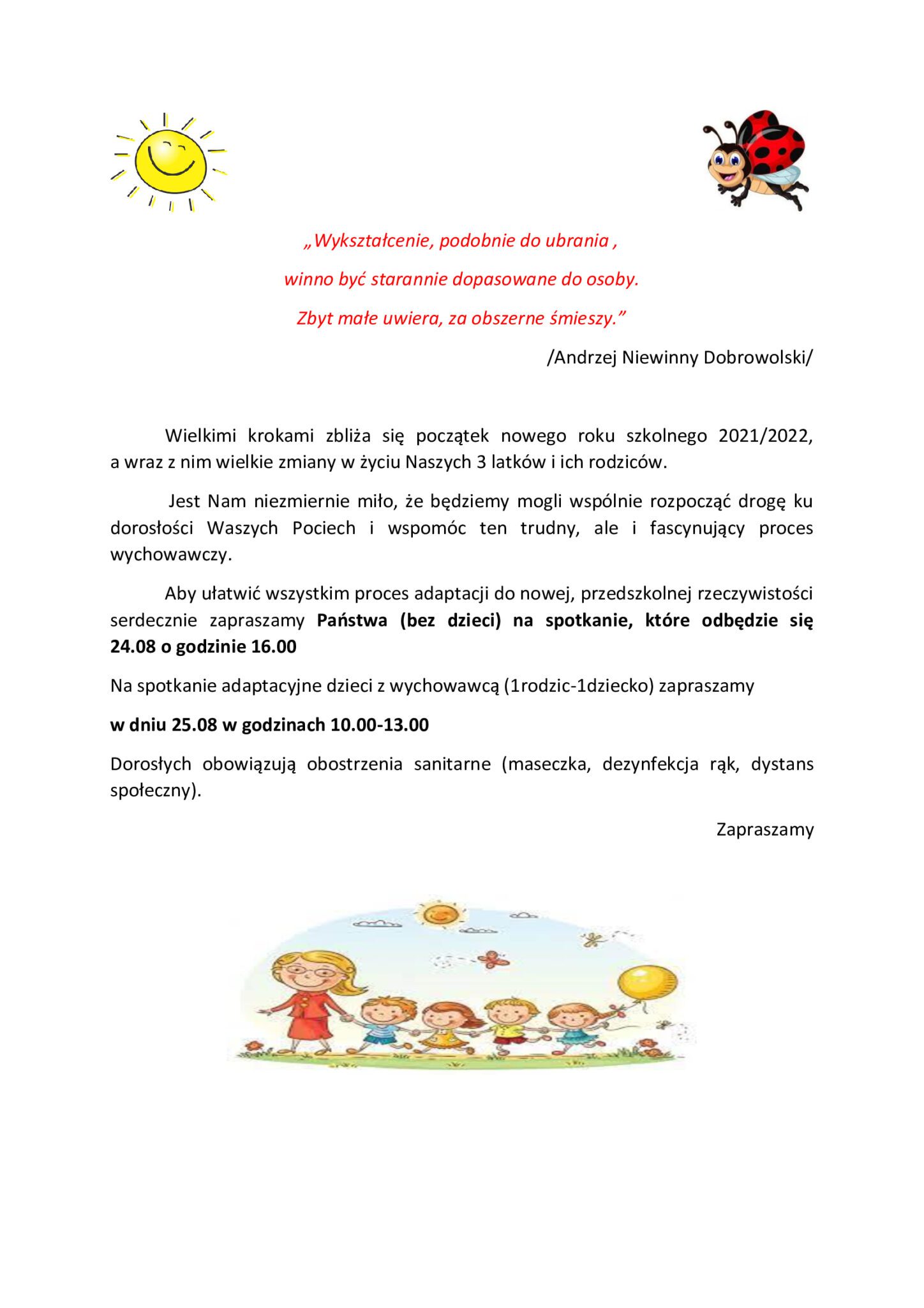 Ogłoszenie przedszkole