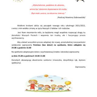 Ogłoszenie przedszkole